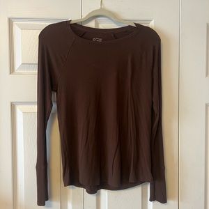 Offline by aerie brown flowy top